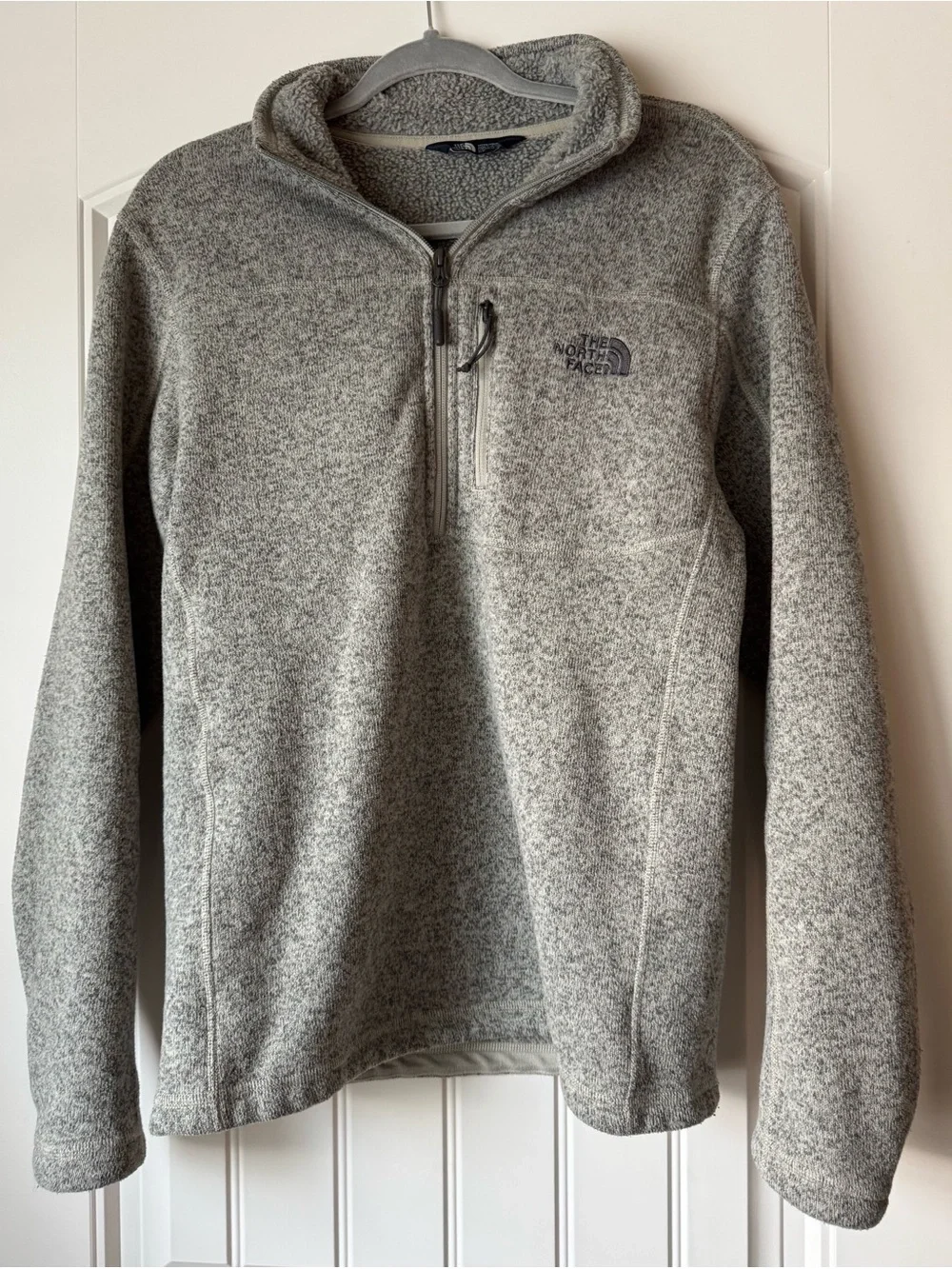 The North Face Men’s S Gray Quarter Zip Sweater Fleece Pullover